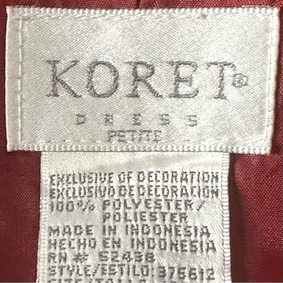 3/$10 Koret Blazer 16P Red Short Sleeve Jacket - Picture 7 of 8